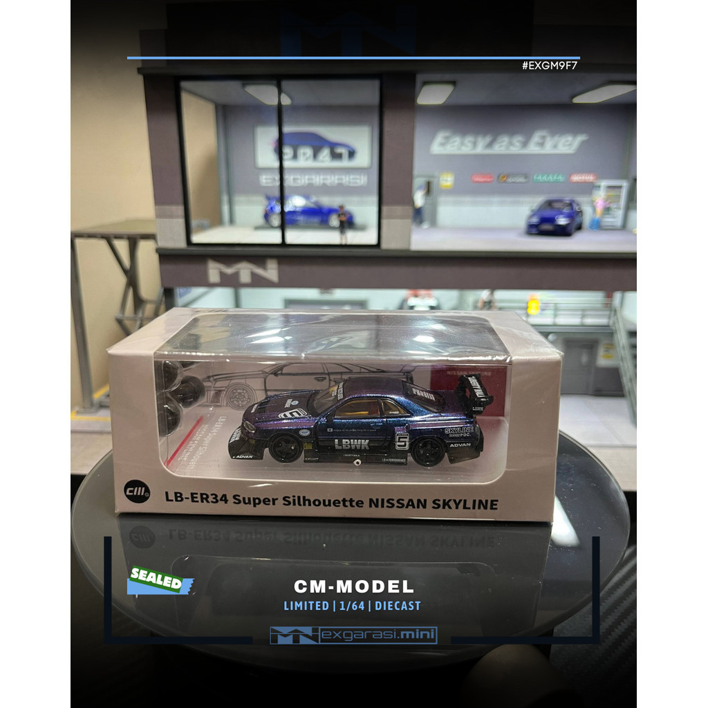 CM MODEL LB-ER34 Super Silhouette NISSAN SKYLINE R34 LBWK - MAGIC PURPLE