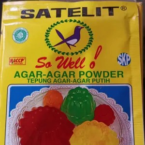 Agar-agar satelit putih/plan