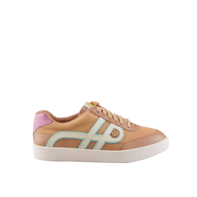 Hush Puppies Sneakers Wanita Seventy8 Charlie Light Tan Leather