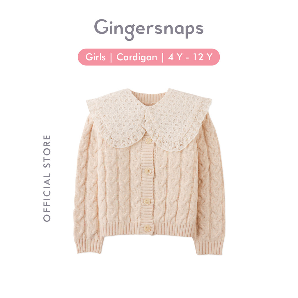 Gingersnaps The Saddle Club Cardigan Beige - Jaket Anak Perempuan (Krem)