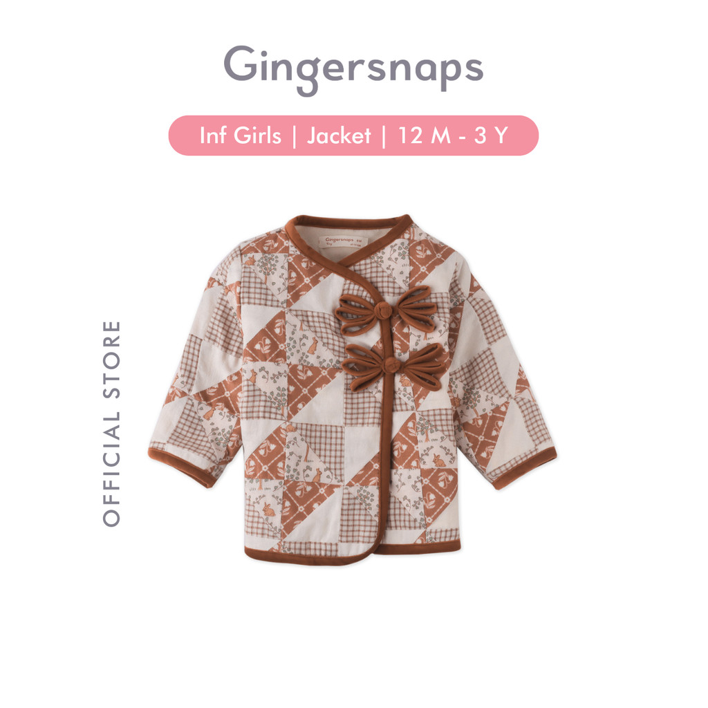 Gingersnaps Baby Winter Bunnies Jacket Multicolor - Jaket Bayi Perempuan (Cokelat)