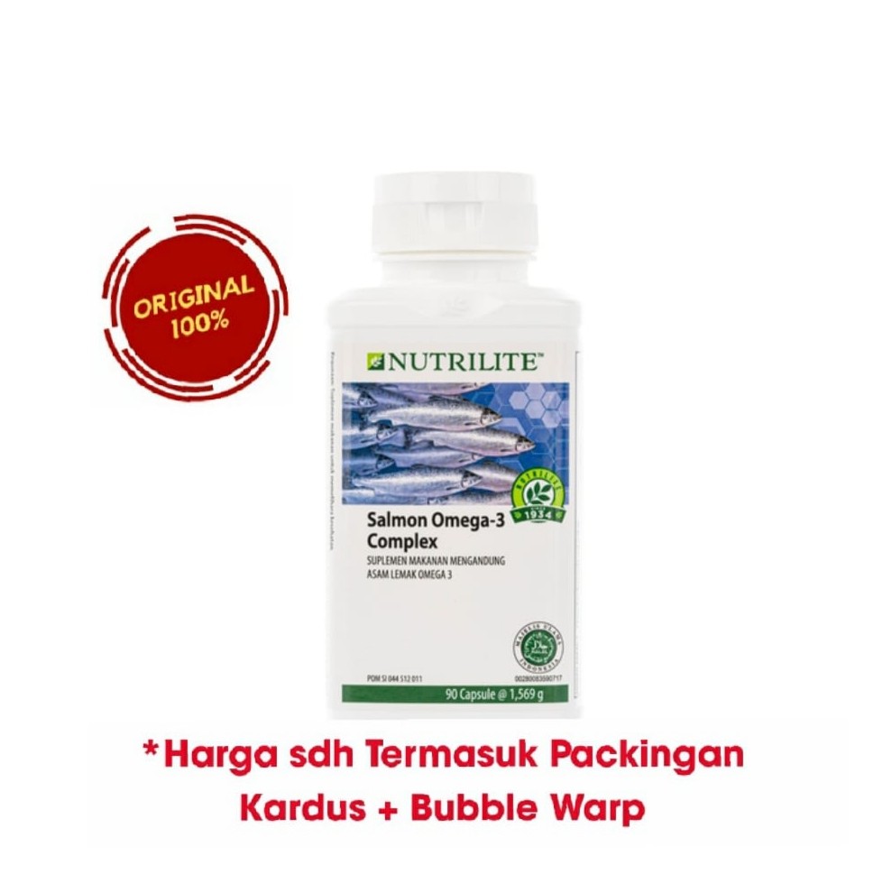 Nutrilite Salmon Omega 3 complex 90 capsule Produk Original Amway 100% asli (022)