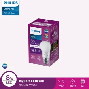 Philips Lampu led semi putih 8w