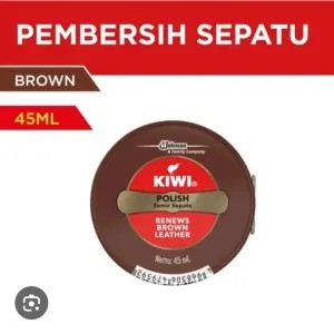 SEMIR SEPATU KIWI WARNA COKLAT 45ml