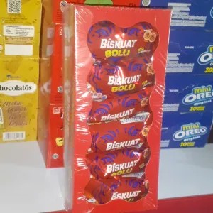 PerBox Biskuat Bolu Rasa Cokelat isi 12