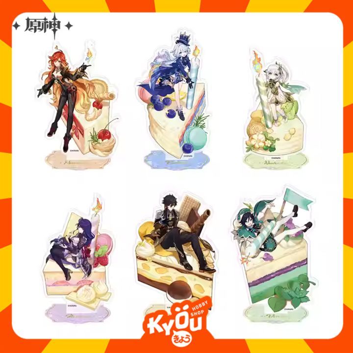 Zhongli - Marvica - Furina - Raiden - Nahida - Venti 4th Anniversary Acrylic Stand  (16cm)