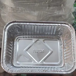 TRAY ALUMUNIUM FOIL PERSEGI SEDANG(162/34) ISI 5pc