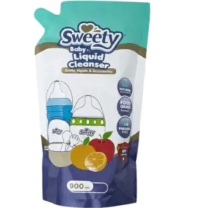 [Pouch 900ml] Sweety Baby Liquid Cleanser Sabun Cuci Botol Bayi