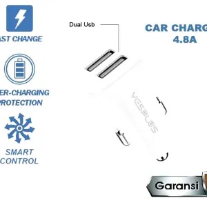 kepala charger mobil fast charger