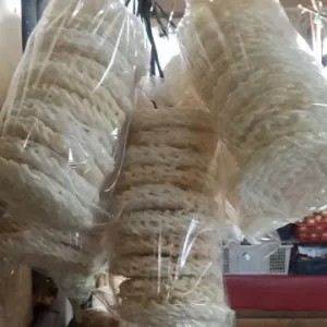kerupuk matang putih sedang