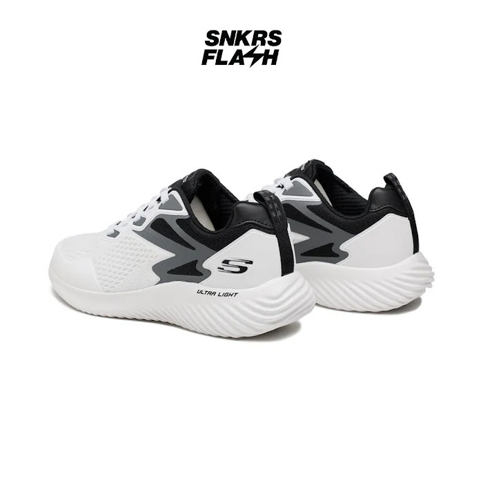 SKECHERS Sport Bounder White Black Sepatu Training Pria - 232376WBK - Size 43