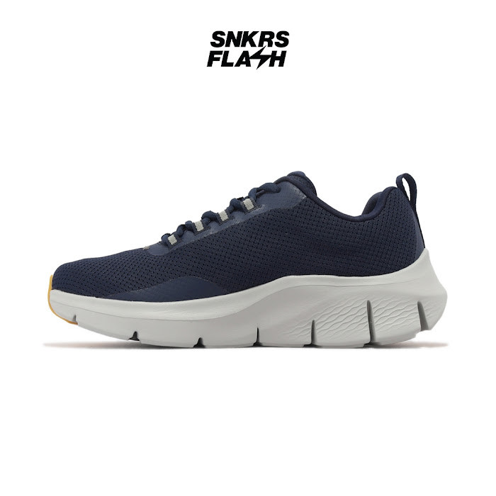 SKECHERS Sport Flex Comfort Navy Orange Sepatu Training Pria - 232686NVOR - Size 45