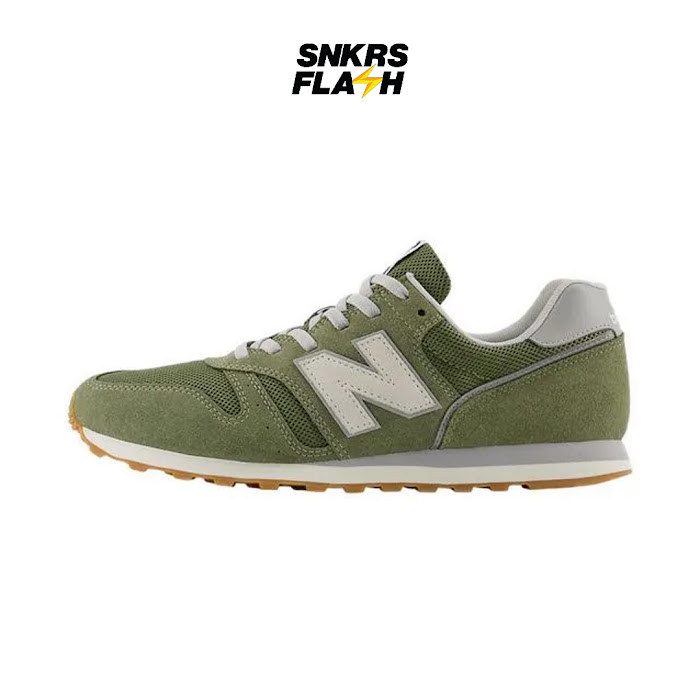 NEW BALANCE 373 V2 Olive White Sepatu Sneakers Pria - ML373SI2 - Size 43