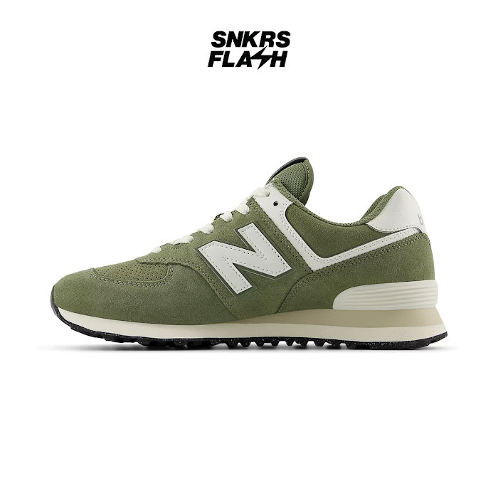 NEW BALANCE 574 DARK OLIVINE SEASALT - U574GCE - Size 44