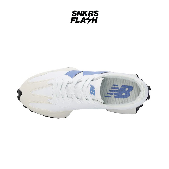 NEW BALANCE 327 White Blue Laguna Sepatu Sneakers Unisex - U327SKB - Size 44