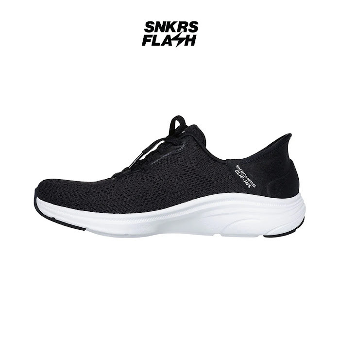 SKECHERS Sport Active Dlux Comfort Black White Sepatu Casual Wanita - 104476BKW - Size 39