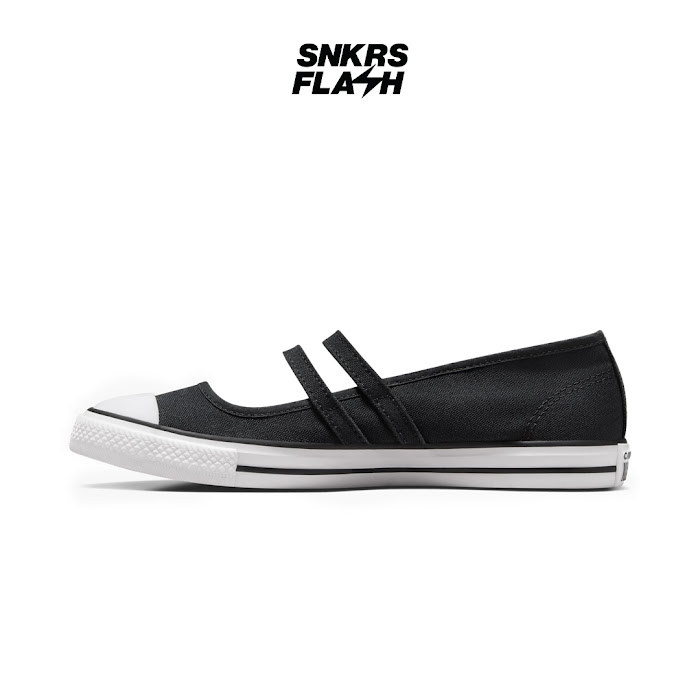 CONVERSE CT AS MARY JANE SLIP ON BLACK WHITE - A11551C - Size 39