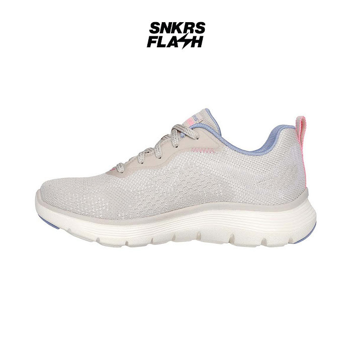 SKECHERS SPORT FLEX APPEAL 5 TAUPE BLUE - 150210TPBL - Size 36