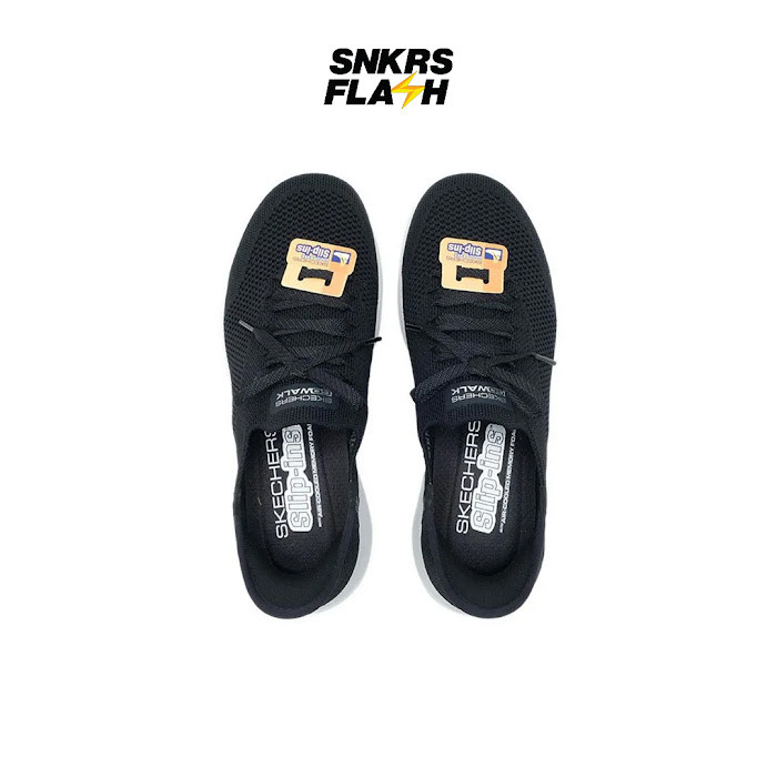 SKECHERS Go Walk Joy Black White Sepatu Casual Wanita - 124649BKW - Size 37