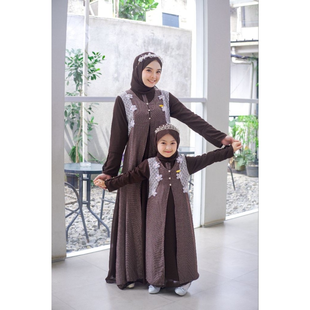 Gamis Liana Kids 3-11Tahun / Gamis Brokat Anak Perempuan / Dress Brokat Anak Perempuan / Gaun Pesta 