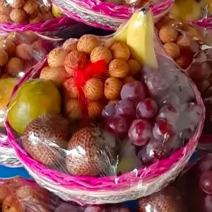 parcel buah mangkok rotan