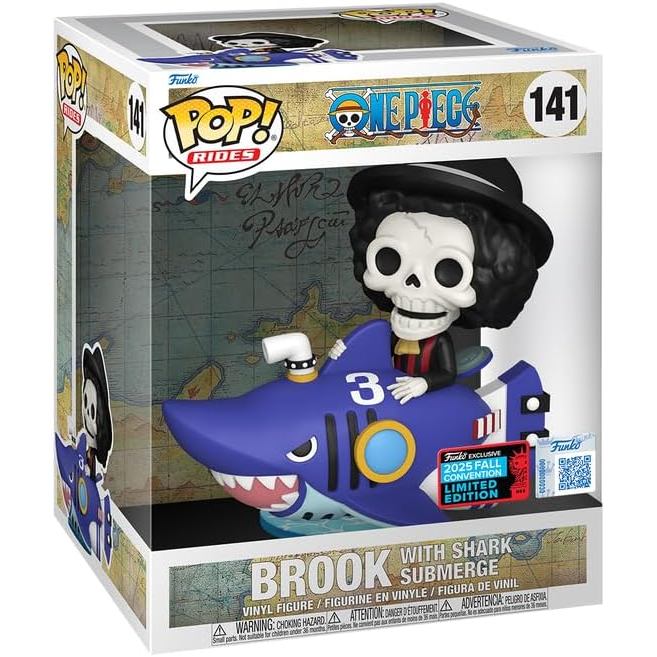 FUNKO POP FIGURE One Piece Brook with Shark Submerge