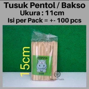 tusuk pentol bakso isi 100 biji tebal