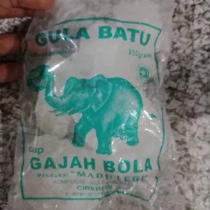 gula batu cap gajah bola 250g