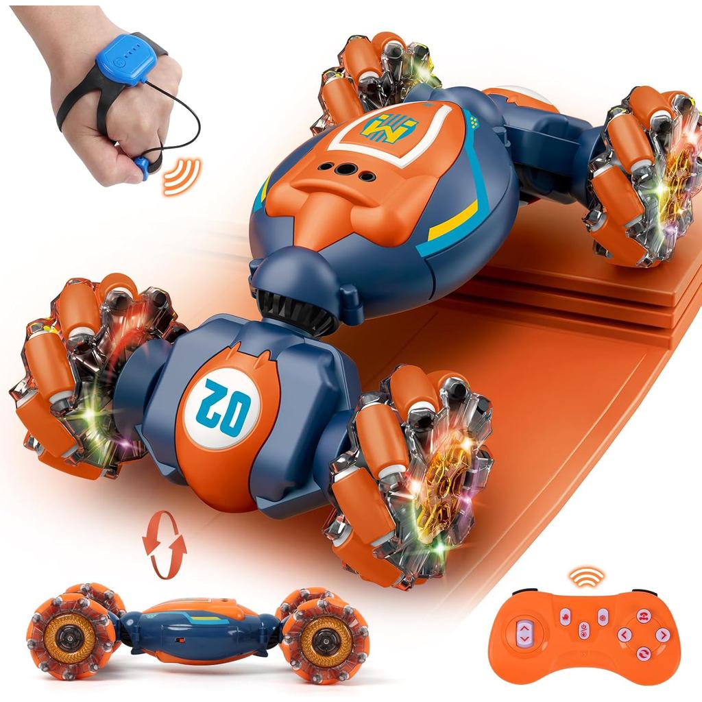 Gesture Sensing RC Stunt Car - Boys Girls Toys 