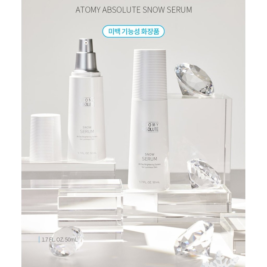 Atomy Absolute Snow Serum Mencerahkan Kulit Kusam Wajah