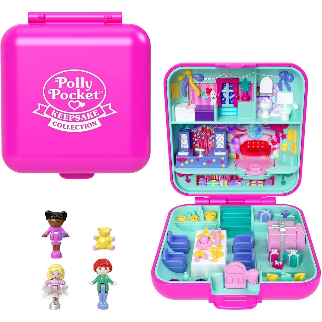 Polly Pocket Mattel 80th Anniversary Tribute Pencil Case Set 