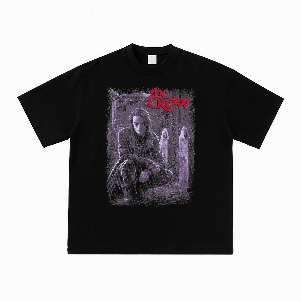 Tshirt The Crow Kaos Katun Combed
