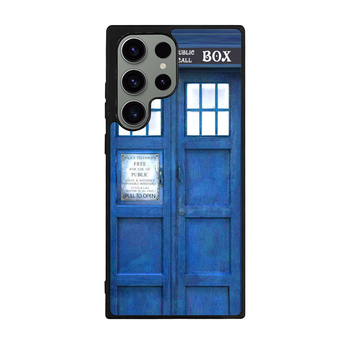 Case Samsung Galaxy S25 S24 S23 S22 S21 S20 S10 Note 20 10 Ultra Plus FE Lite 5G Blue Police Box Doo
