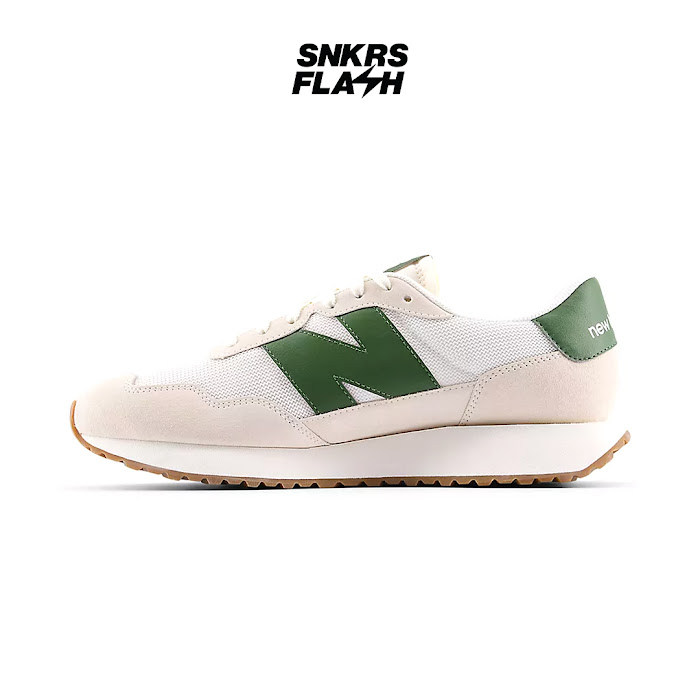 NEW BALANCE 237 WHITE GREEN - MS237WG - Size 45