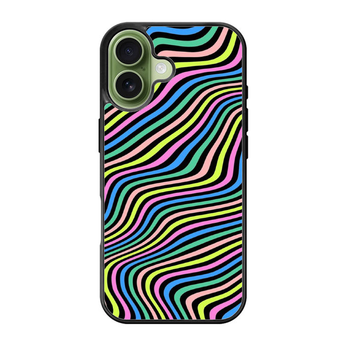 Case Casing Hybrid Custom iPhone 17 16 15 14 13 12 11 Pro Max Plus Mini Air SE Line Colorfull FX0022