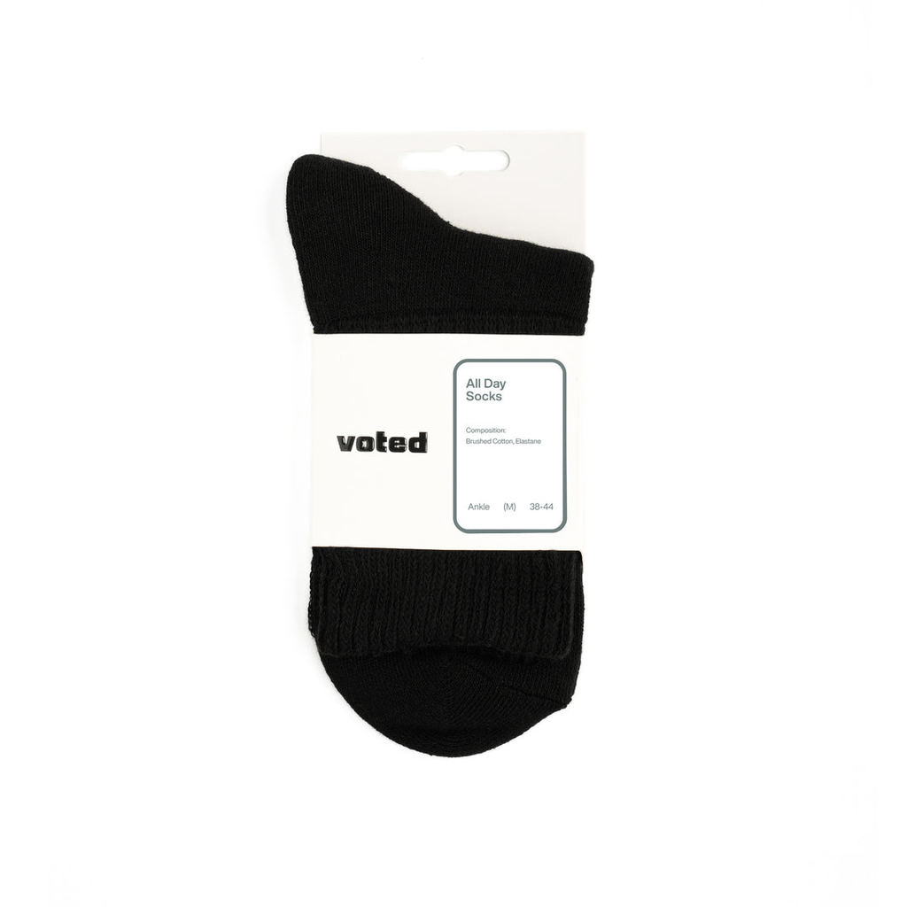 Voted Awan FW25 Black Socks