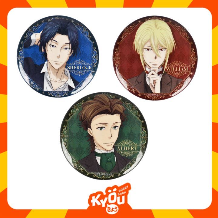 William - Sherlock - Albert Gold Foil Badge - Moriarty the Patriot