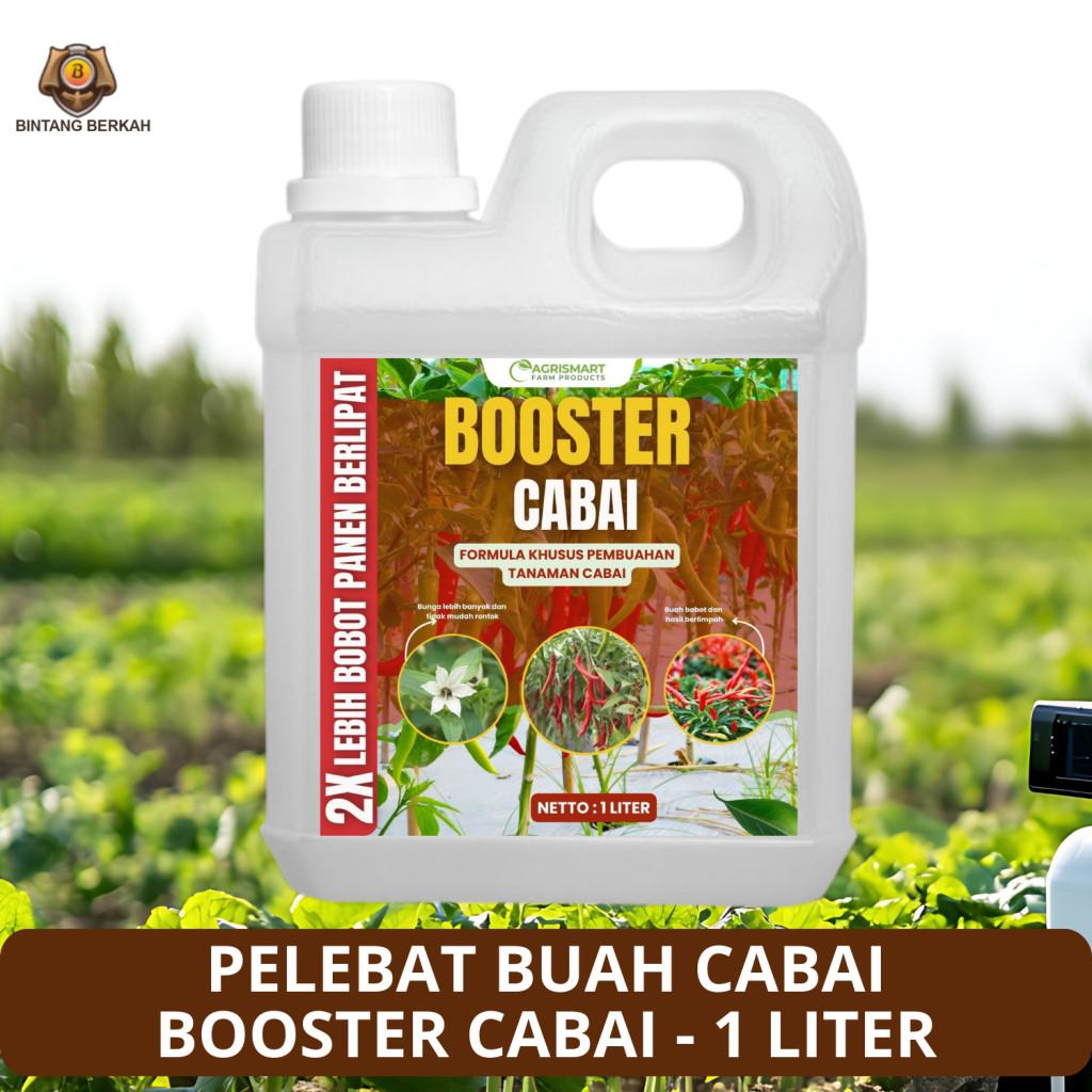 Booster Cabai 1 Liter Pupuk Booster Pembungaan dan Pembuahan Cabai
