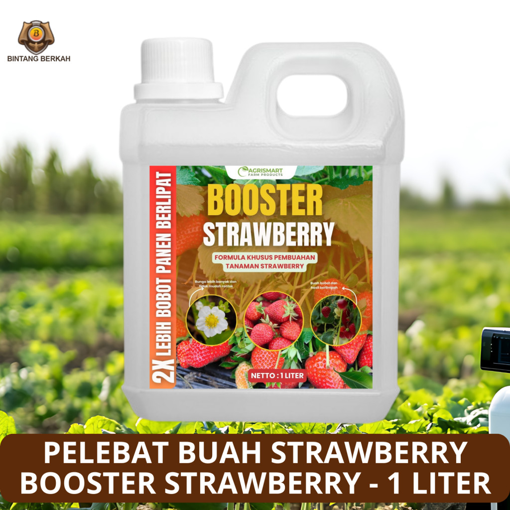 Booster Strawberry 1 Liter Pupuk Booster Pembungaan dan Pembuahan Strawberry