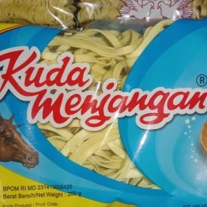 mie pipih cap kuda Menjangan 1 pac 200g