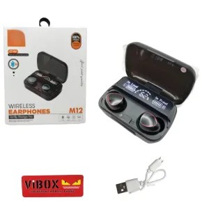 Headset Bluetooth Wireless Bass M12 Original