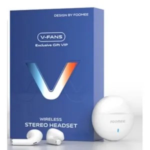 TWS WIRELESS STEREO SUPER BASS HEADSET EXCLUSIVE GIFT VIVO ORIGINAL BY FOOMEE