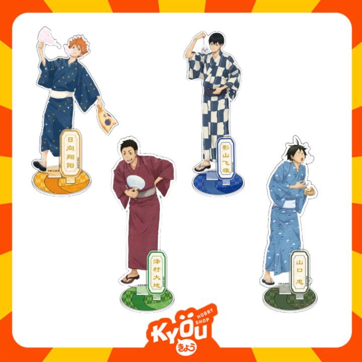 Kageyama - Tsukishima - Yamaguchi - Daichi - Sugawara - Azumane - Tanaka - Nishinoya - Hinata Kimono