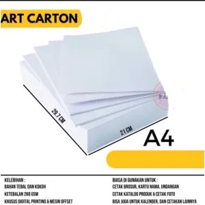 Kertas Art Carton A4 190gsm isi 5