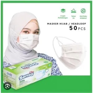 Masker Sensa hijab Putih