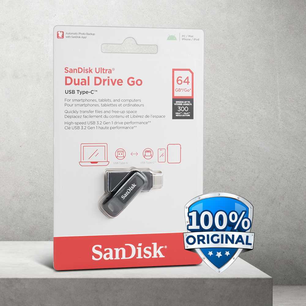 Ultra Dual Drive Go USB Tipe C Ultra Dual Drive Go USB Type C Storage Internal 64 GB