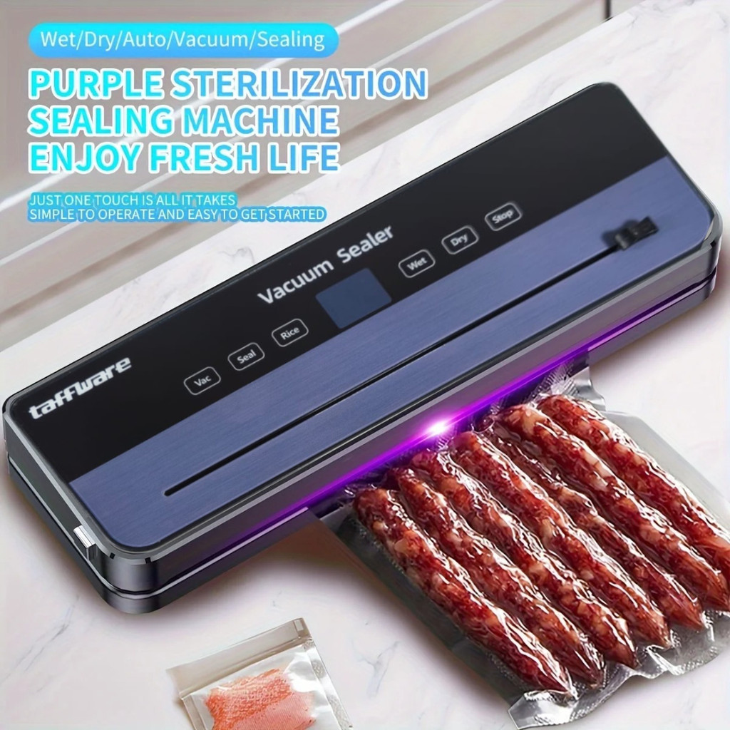 Mesin Vacuum Sealer Makanan Basah Kering Frozen Food Packaging Kedap Udara Pres Plastik Kemasan 120W