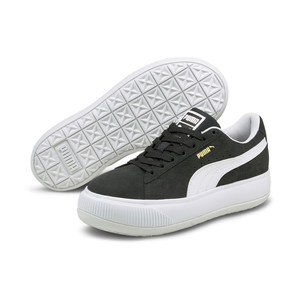 Sepatu Casual Wanita Suede Mayu Puma Black-Puma White 380686 02