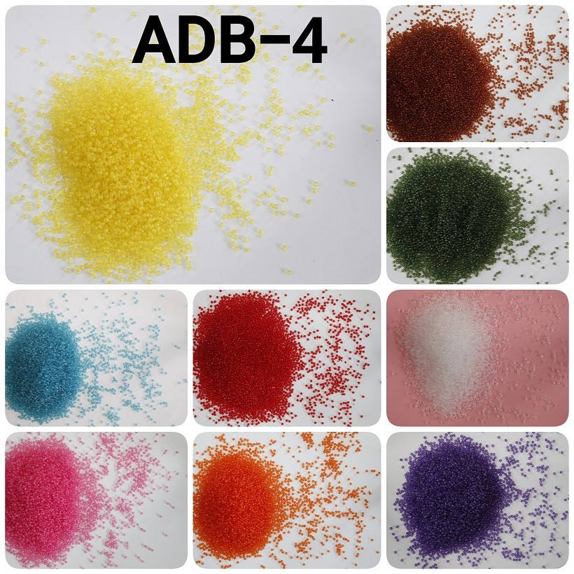 ADB-4 Manik mote akrilik bulat lampion 4mm 10gr merah hijau ungu biru pink kuning hitam putih coklat