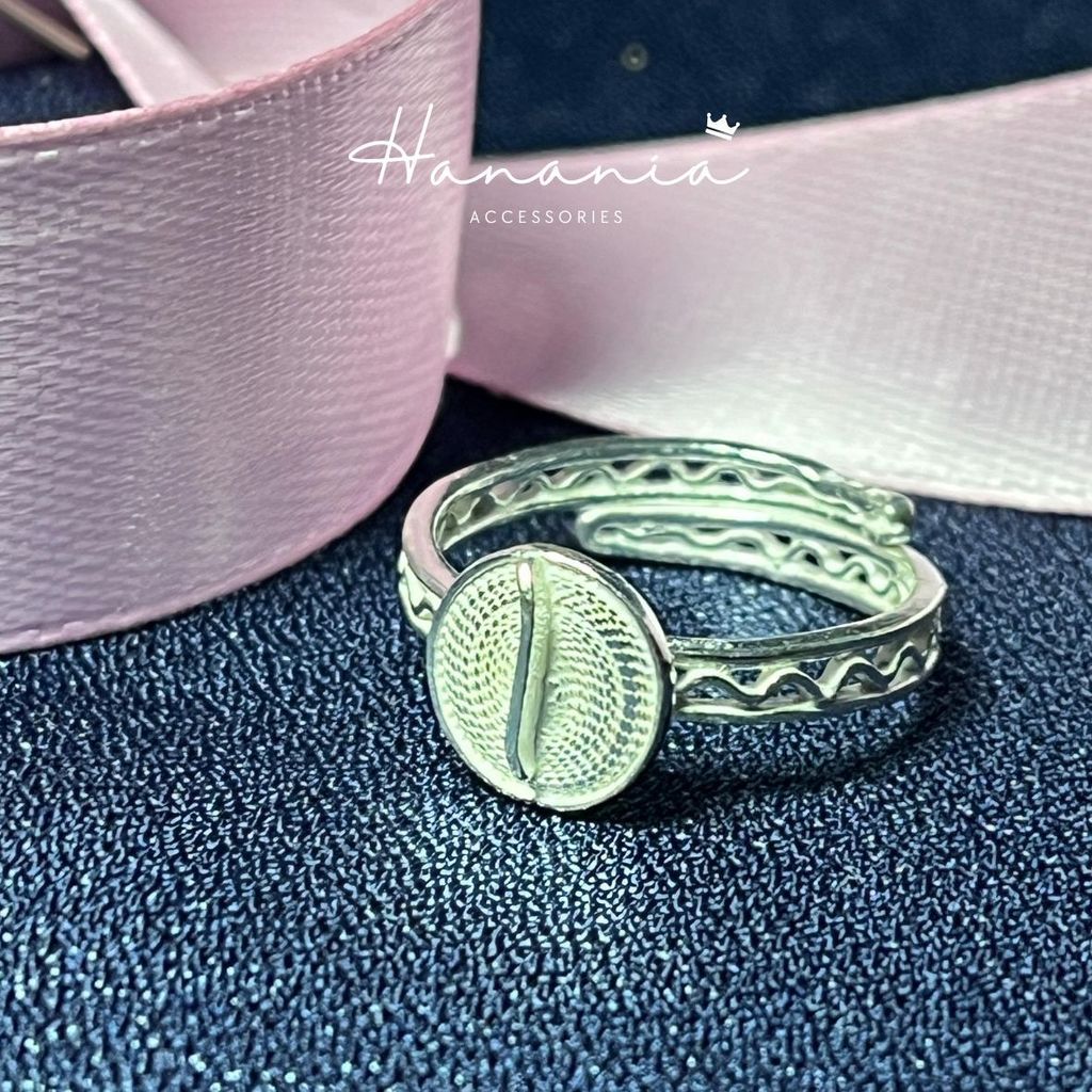 Hanania - Jewelry Cincin Silver / Perak, H085 Cincin Motif Huruf I, Filigree, Cincin bisa dipakai pr